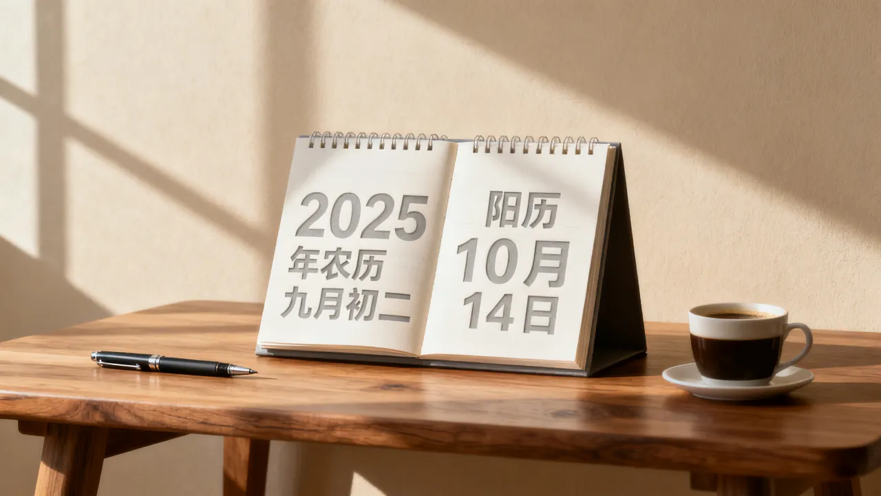 阴历9.2阳历几号?2025年农历九月初二对应阳历几月几号 阴历9.2阳历几号?2025年农历九月初二对应阳历几月几号