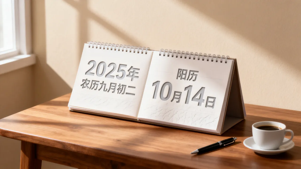 阴历9.2阳历几号?2025年农历九月初二对应阳历几月几号 阴历9.2阳历几号?2025年农历九月初二对应阳历几月几号