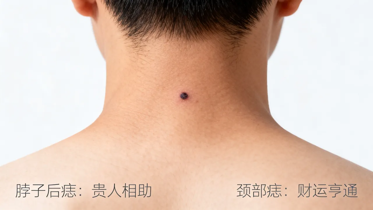 脖子上的痣命运代表什么，脖子后面有痣命运好不好