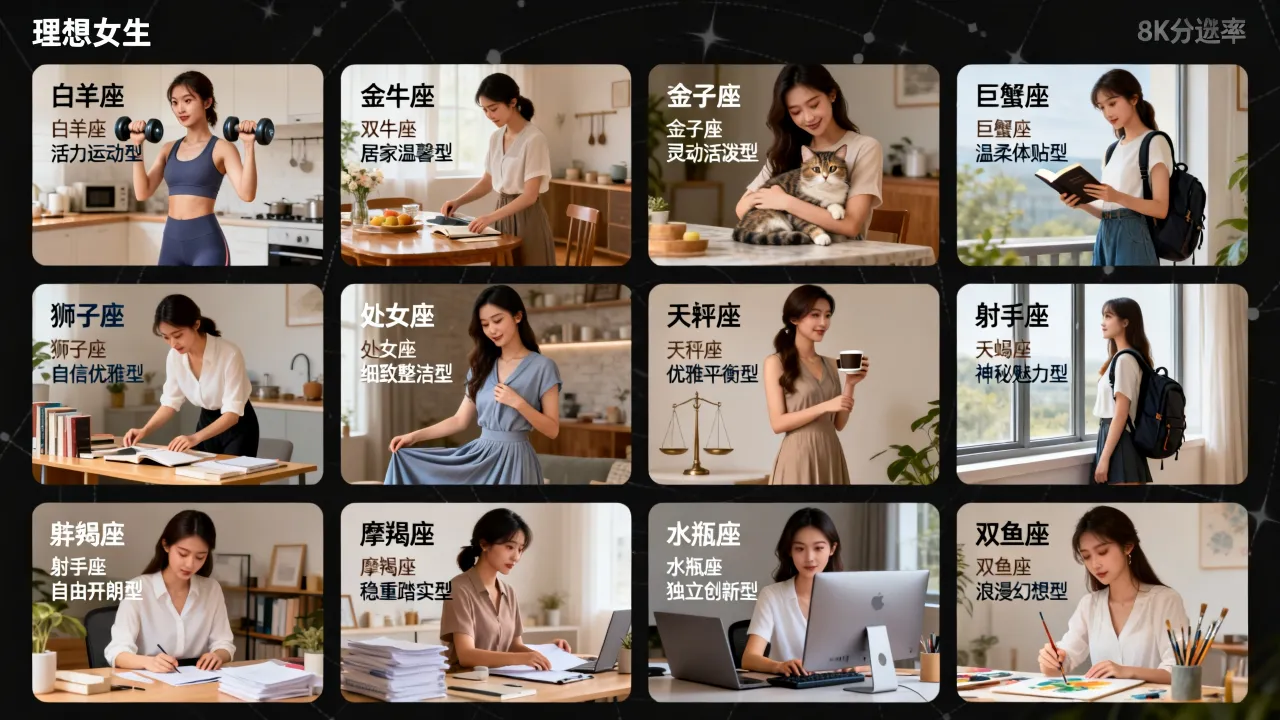 十二星座理想女生是谁?十二星座男心中的完美女友标准,你知道多少? 十二星座理想女生是谁?十二星座男心中的完美女友标准,你知道多少?