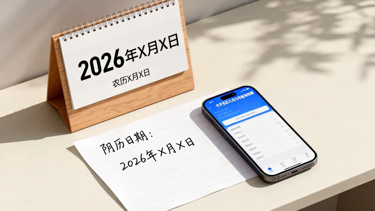 现在是阴历几月?2026年今天农历几月几号查询 现在是阴历几月?2026年今天农历几月几号查询