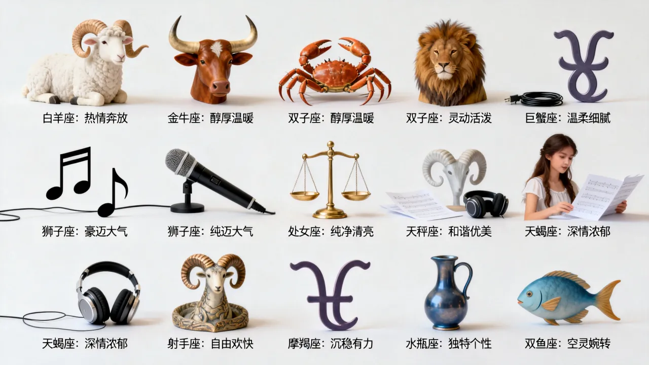 十二星座歌声排行怎么样?十二星座谁唱歌最好听? 十二星座歌声排行怎么样?十二星座谁唱歌最好听?