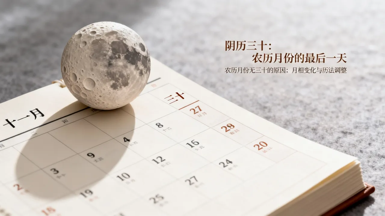 阴历三十是什么，为什么农历有些月份没有三十这一天？