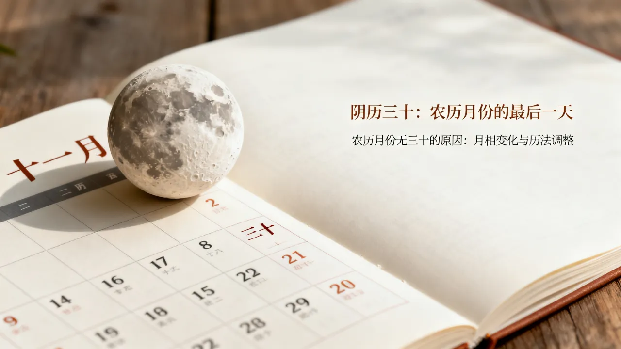阴历三十是什么，为什么农历有些月份没有三十这一天？