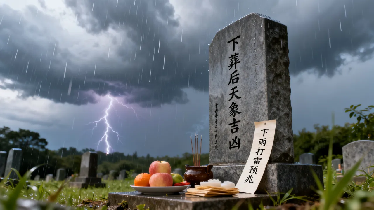 下葬后天象吉凶怎么看,下葬后下雨打雷有什么预兆 下葬后天象吉凶怎么看,下葬后下雨打雷有什么预兆