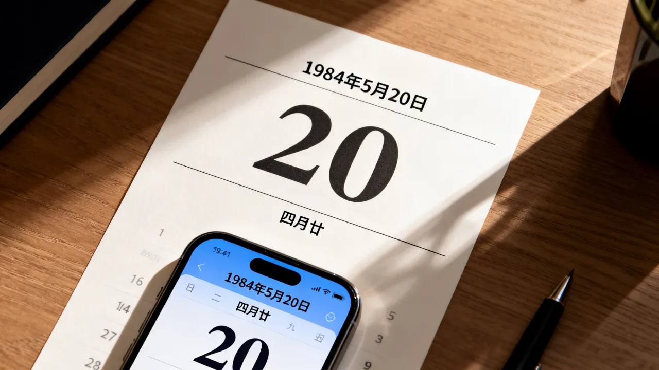 1984年5月20日阴历是几月几号,农历生日怎么查 1984年5月20日阴历是几月几号,农历生日怎么查