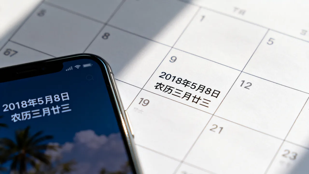 2018年5月8号是阴历几月几日？农历日期查询