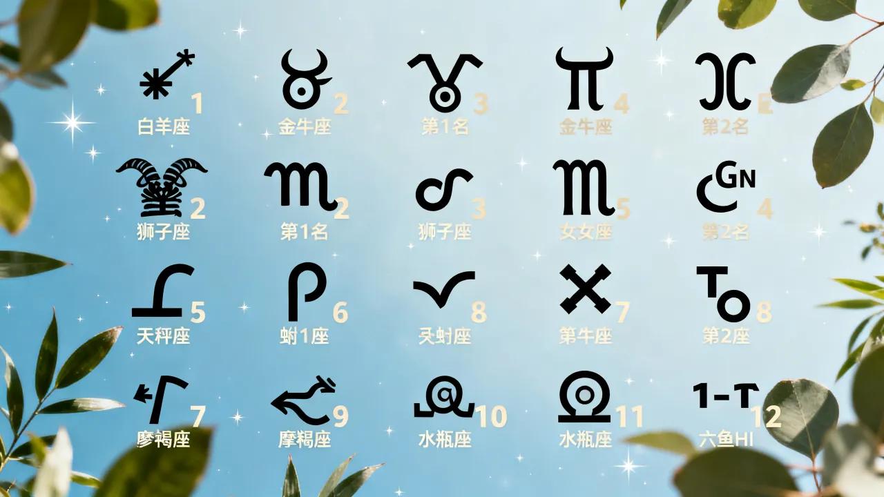 新十二星座排名是怎么排的?2025年十二星座最新排名查询 新十二星座排名是怎么排的?2025年十二星座最新排名查询