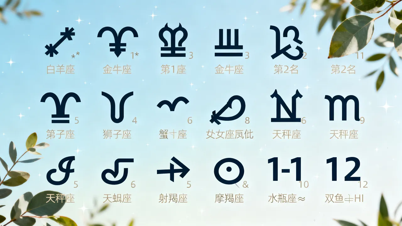 新十二星座排名是怎么排的?2025年十二星座最新排名查询 新十二星座排名是怎么排的?2025年十二星座最新排名查询