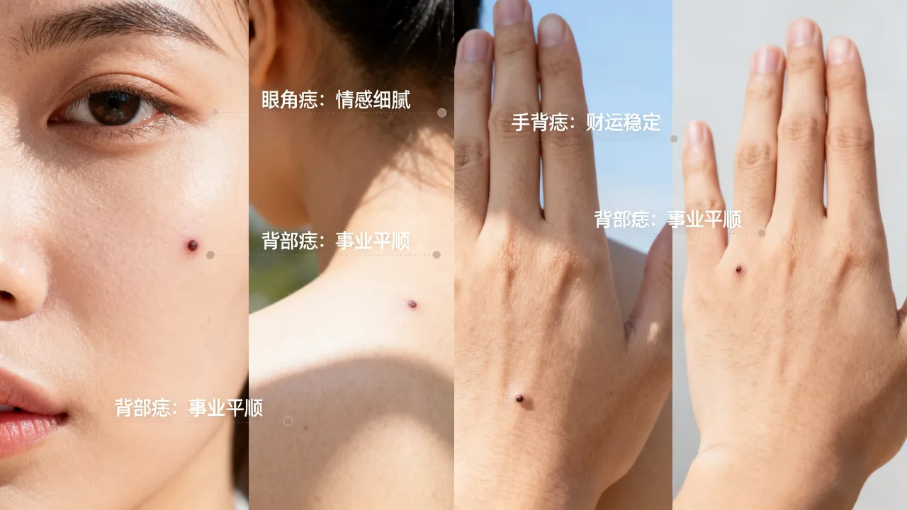 痣的命运准吗，身上痣的位置与命运图解到底准不准