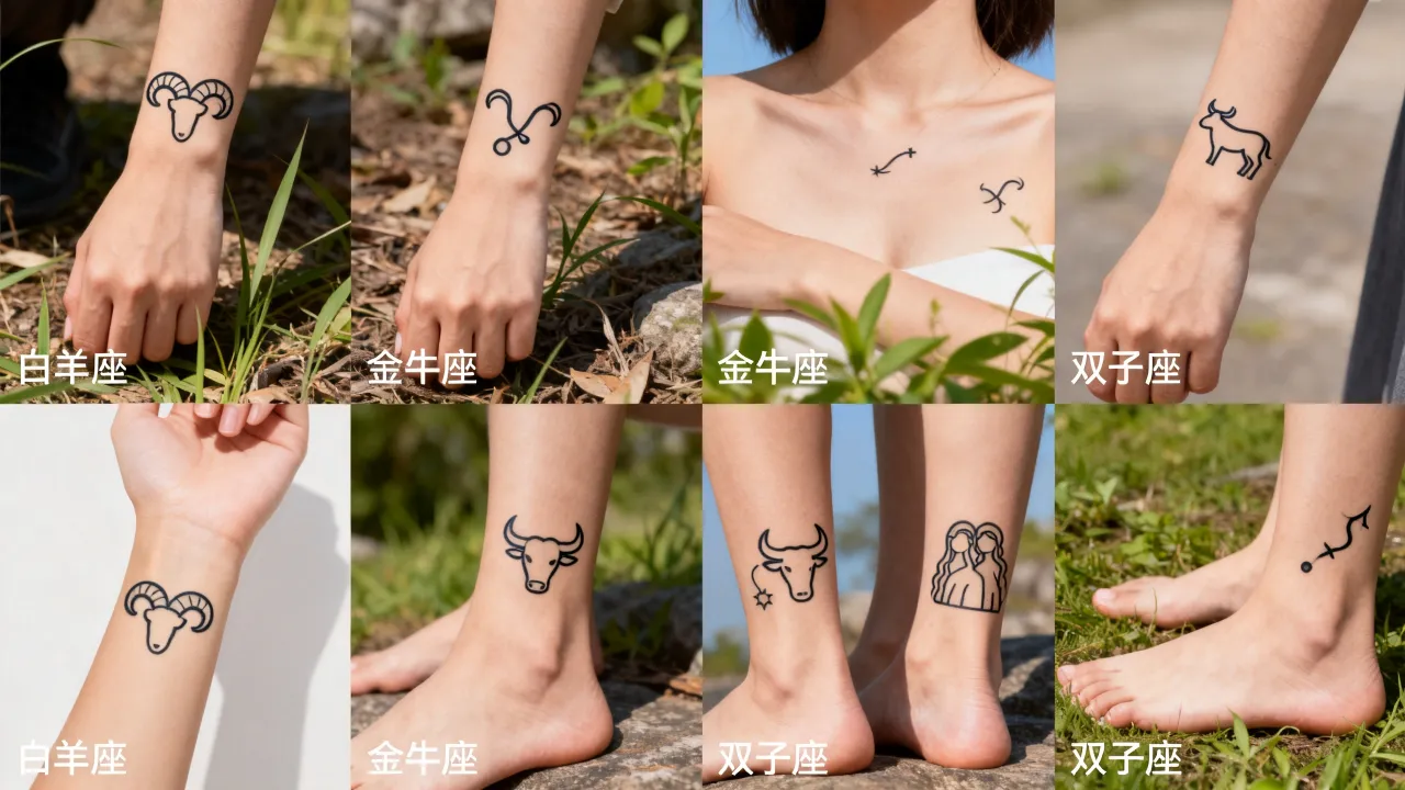 十二星座纹身简单吗？简约风格星座纹身怎么选？