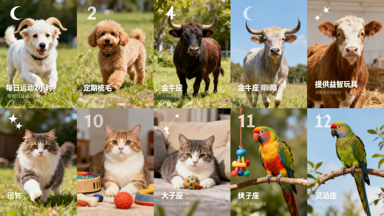 十二星座饲养指南图片哪里找，星座宠物饲养技巧有哪些？