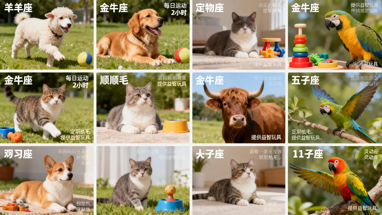 十二星座饲养指南图片哪里找，星座宠物饲养技巧有哪些？