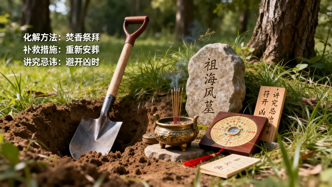 挖坟了怎么化解吉凶,动了祖坟风水有什么补救方法和讲究忌讳 挖坟了怎么化解吉凶,动了祖坟风水有什么补救方法和讲究忌讳