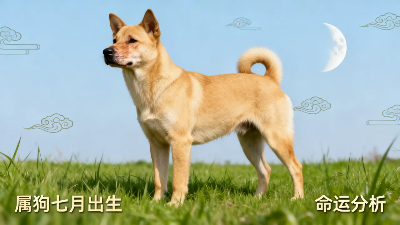 阴历7月属狗命运如何，属狗七月出生好不好？