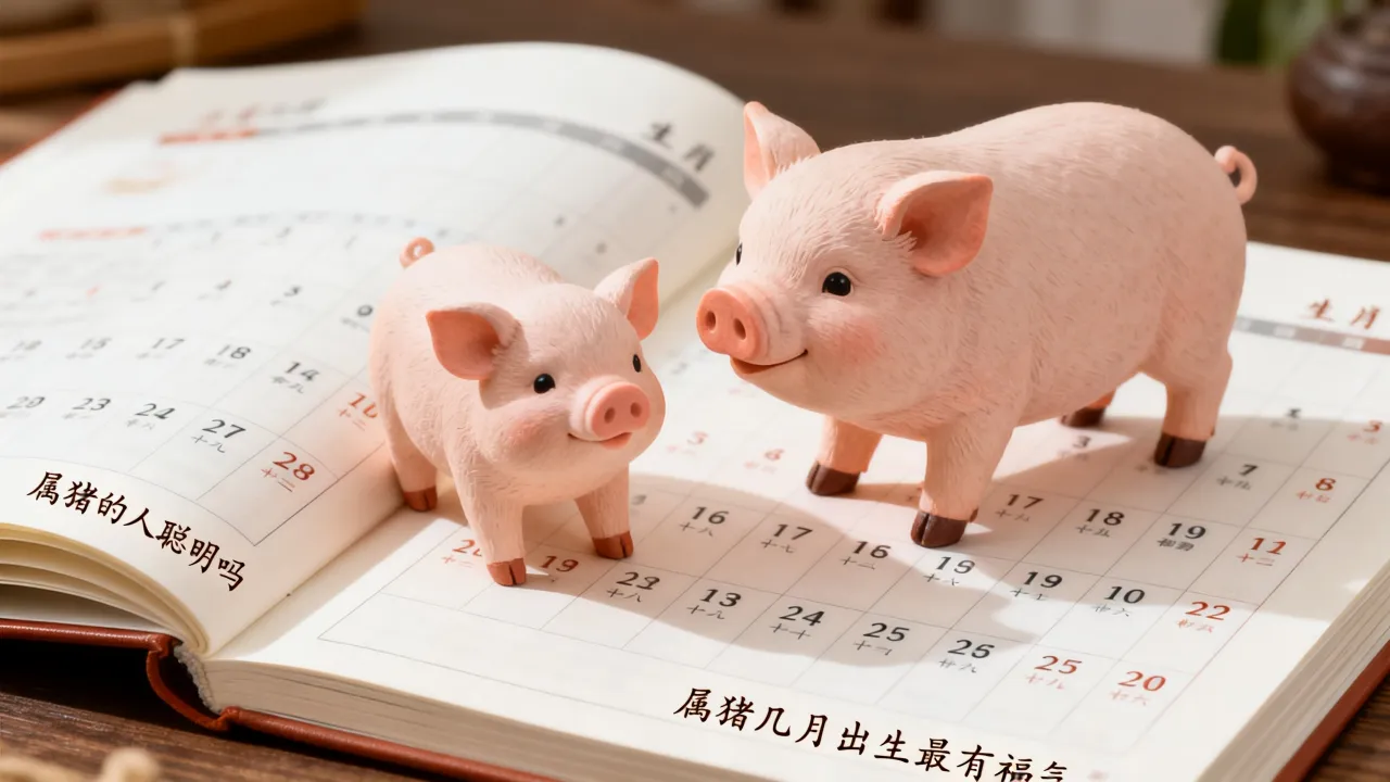 属猪的人聪明吗，属猪几月出生最有福气命最好？