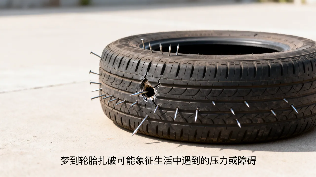 梦到轮胎扎破什么寓意,周公解梦梦见轮胎破了预示什么 梦到轮胎扎破什么寓意,周公解梦梦见轮胎破了预示什么