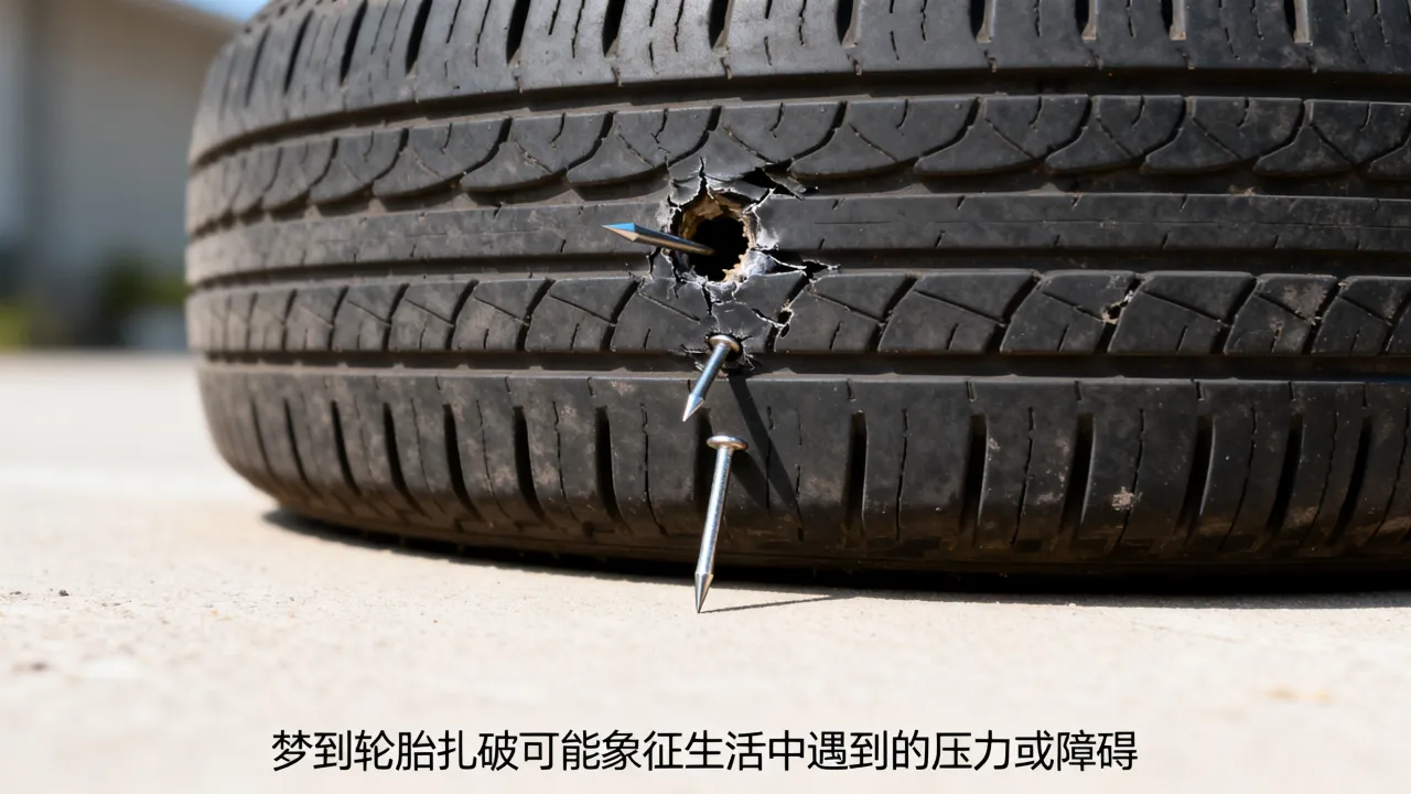 梦到轮胎扎破什么寓意,周公解梦梦见轮胎破了预示什么 梦到轮胎扎破什么寓意,周公解梦梦见轮胎破了预示什么