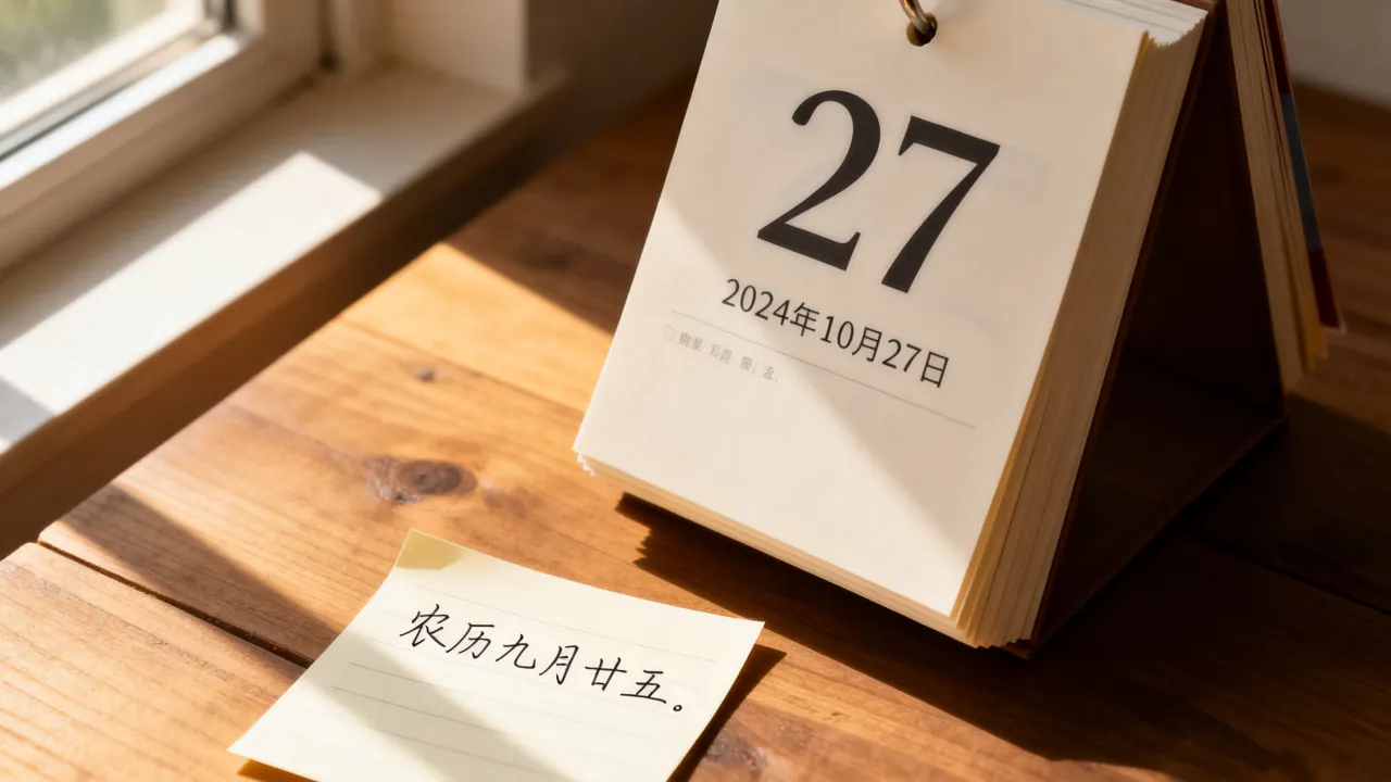 10.27是阴历几号,2024年10月27日农历是几月几号 10.27是阴历几号,2024年10月27日农历是几月几号