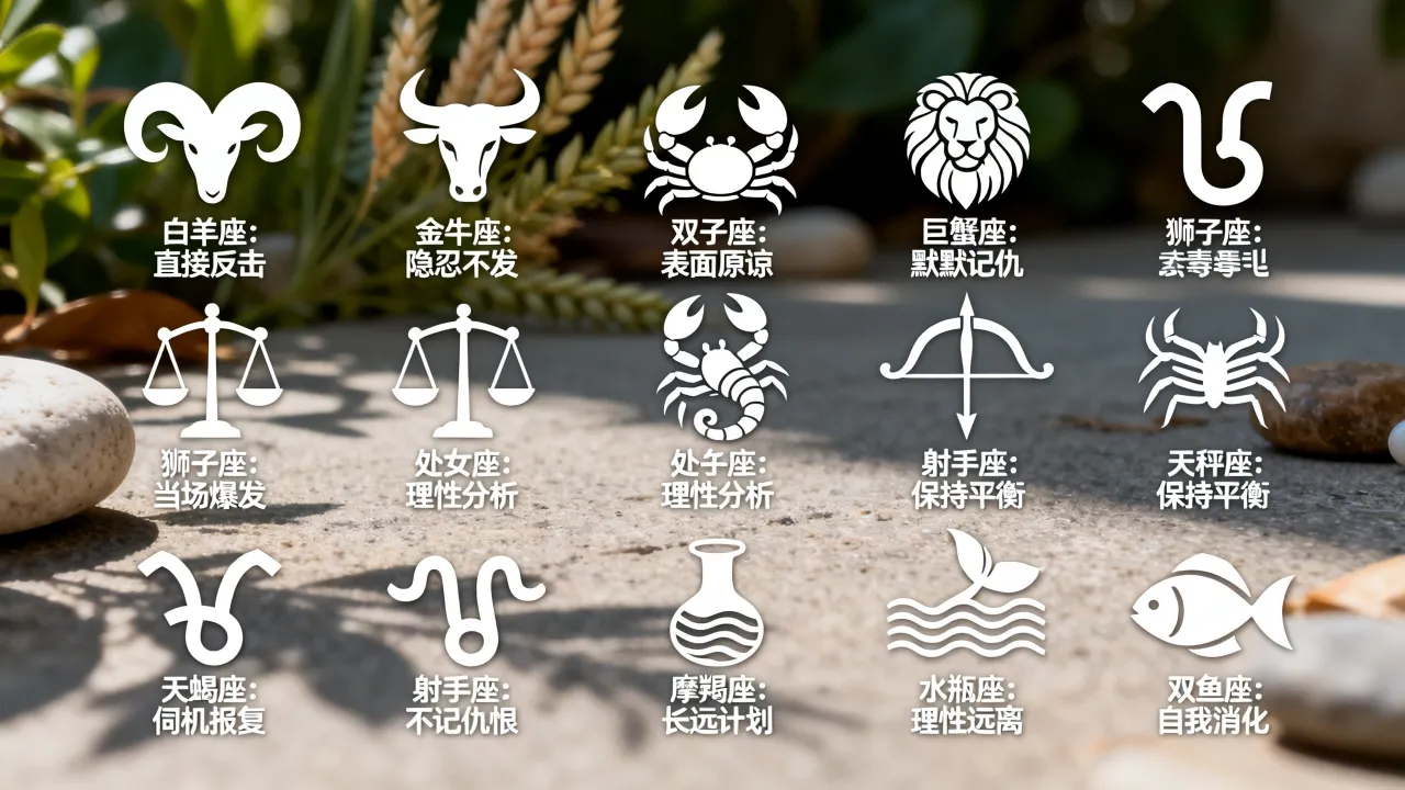 十二星座对待仇恨的态度如何?,哪个星座报复心最强? 十二星座对待仇恨的态度如何?,哪个星座报复心最强?