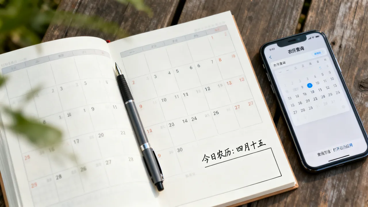 阴历日期今天怎么写，今天农历是什么日子怎么查