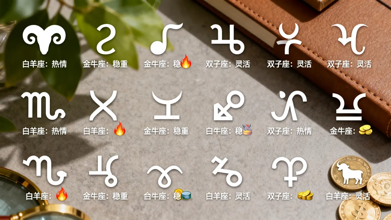 十二星座特点图到底准不准，怎么看星座的性格？