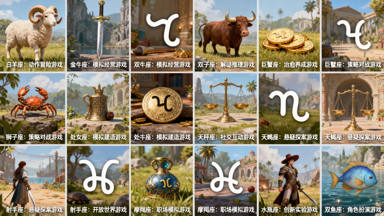 十二星座相关游戏有哪些好玩的,十二星座适合玩什么游戏推荐 十二星座相关游戏有哪些好玩的,十二星座适合玩什么游戏推荐