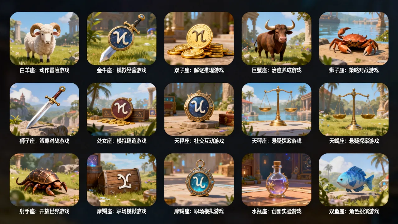 十二星座相关游戏有哪些好玩的,十二星座适合玩什么游戏推荐 十二星座相关游戏有哪些好玩的,十二星座适合玩什么游戏推荐