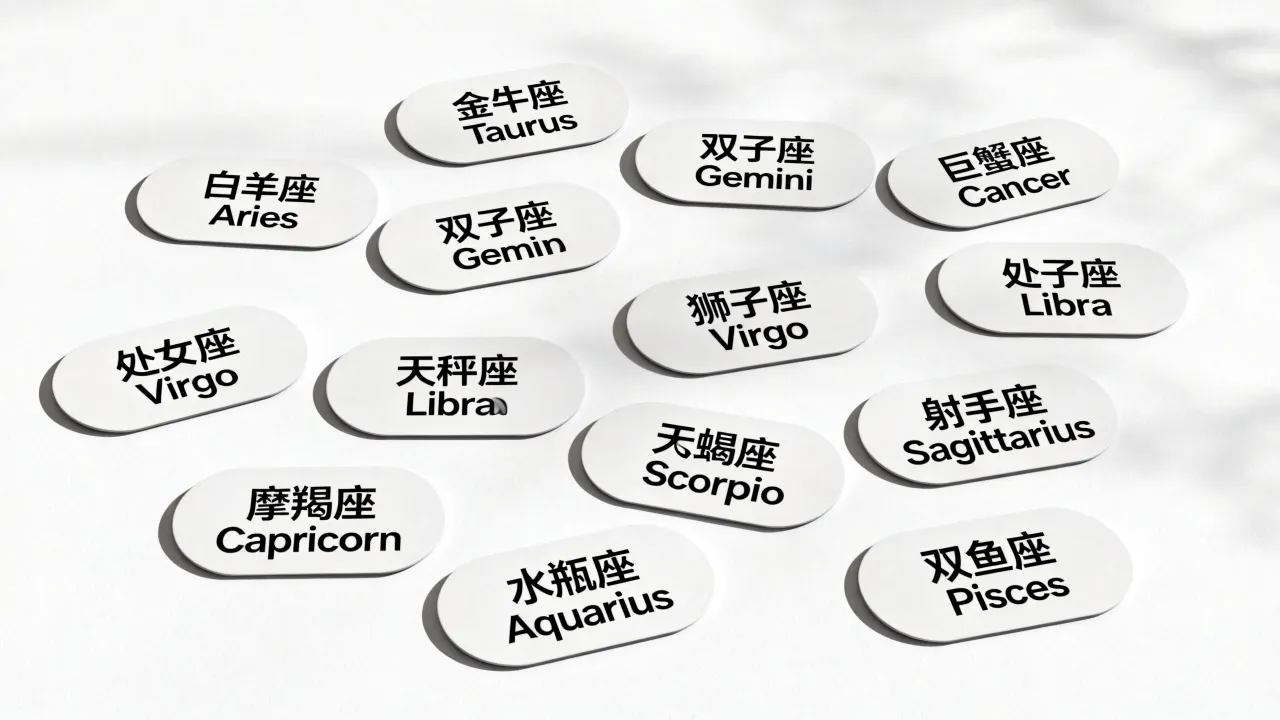 十二星座英文怎么说?十二宫星座英文单词大全 十二星座英文怎么说?十二宫星座英文单词大全