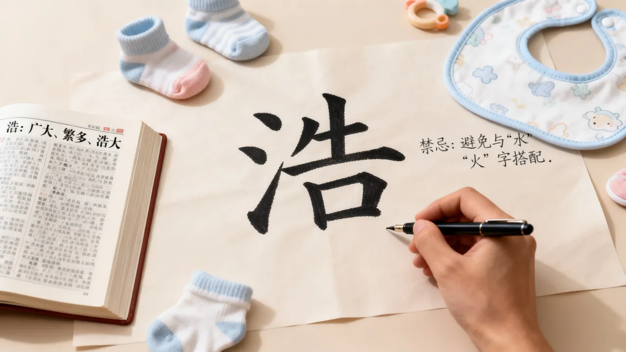 宝宝起名叫浩什么，浩字取名的寓意和禁忌有哪些？