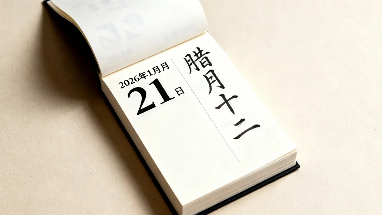 1月21号阴历是多少？2026年1月21日农历几月几号