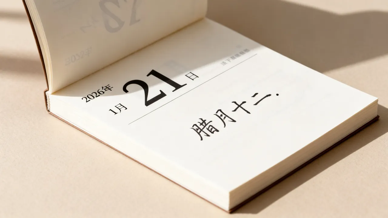 1月21号阴历是多少？2026年1月21日农历几月几号