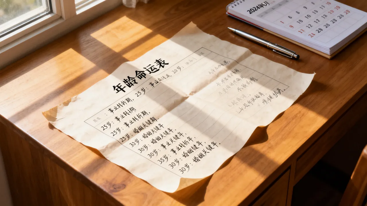 年龄命运表真的能决定每个人的一生吗,准不准 年龄命运表真的能决定每个人的一生吗,准不准
