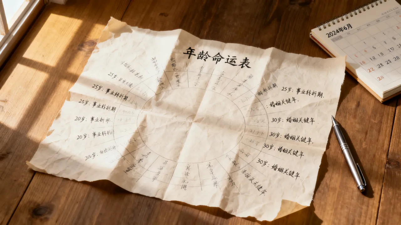 年龄命运表真的能决定每个人的一生吗,准不准 年龄命运表真的能决定每个人的一生吗,准不准