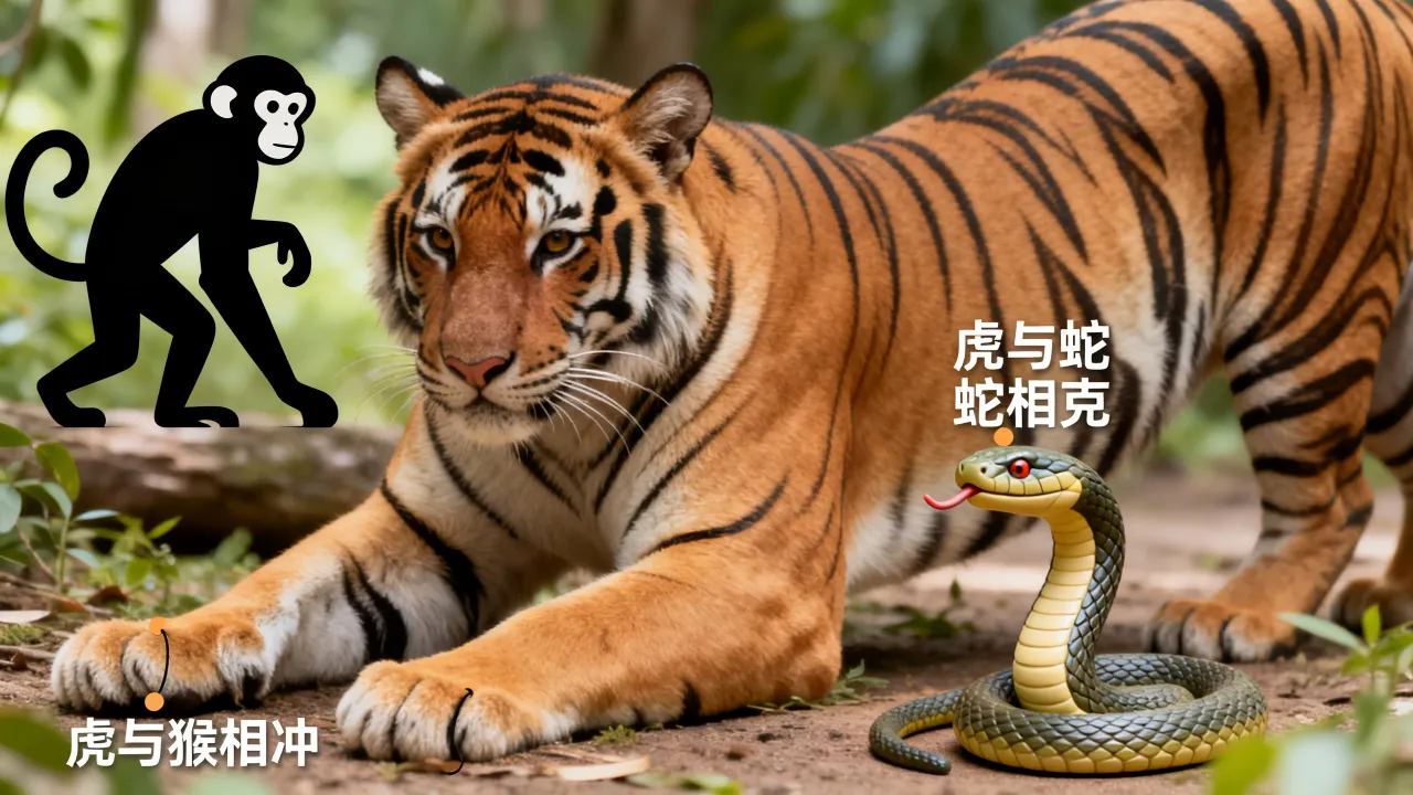 十二生肖虎和什么相冲相克,属虎的和什么属相相冲相克 十二生肖虎和什么相冲相克,属虎的和什么属相相冲相克