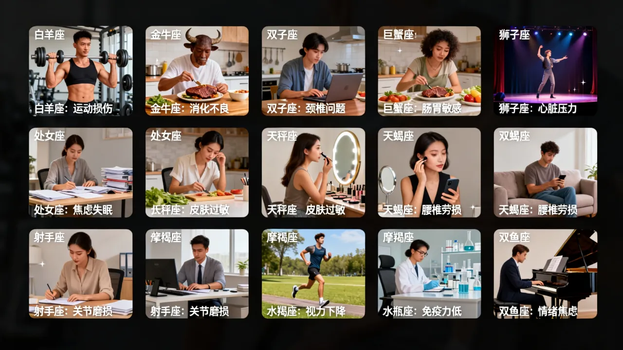 十二星座易患什么病,各星座健康隐患你知道吗? 十二星座易患什么病,各星座健康隐患你知道吗?