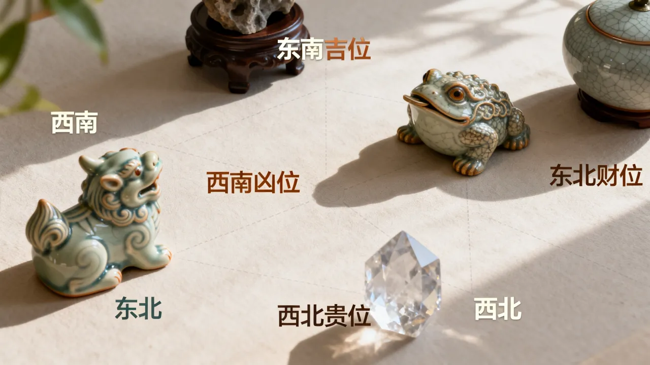 怎么测摆件朝向吉凶图？摆件吉祥方位判断方法