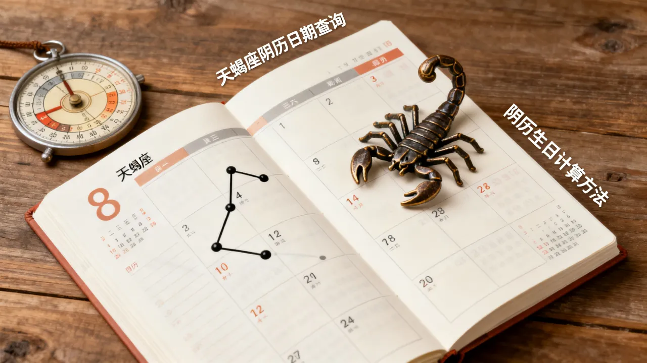 天蝎座阴历日期是几月几号,阴历生日怎么算? 天蝎座阴历日期是几月几号,阴历生日怎么算?