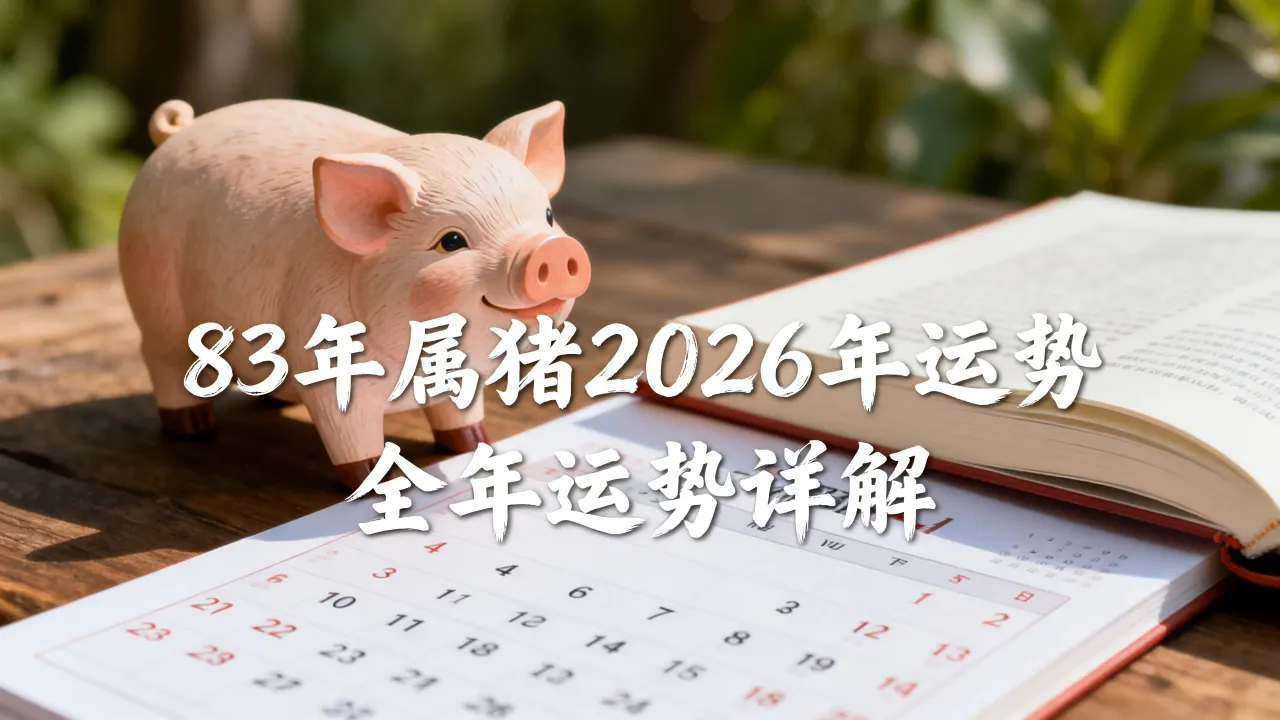 83年属猪2026年运势如何，属猪人2026年全年运势详解