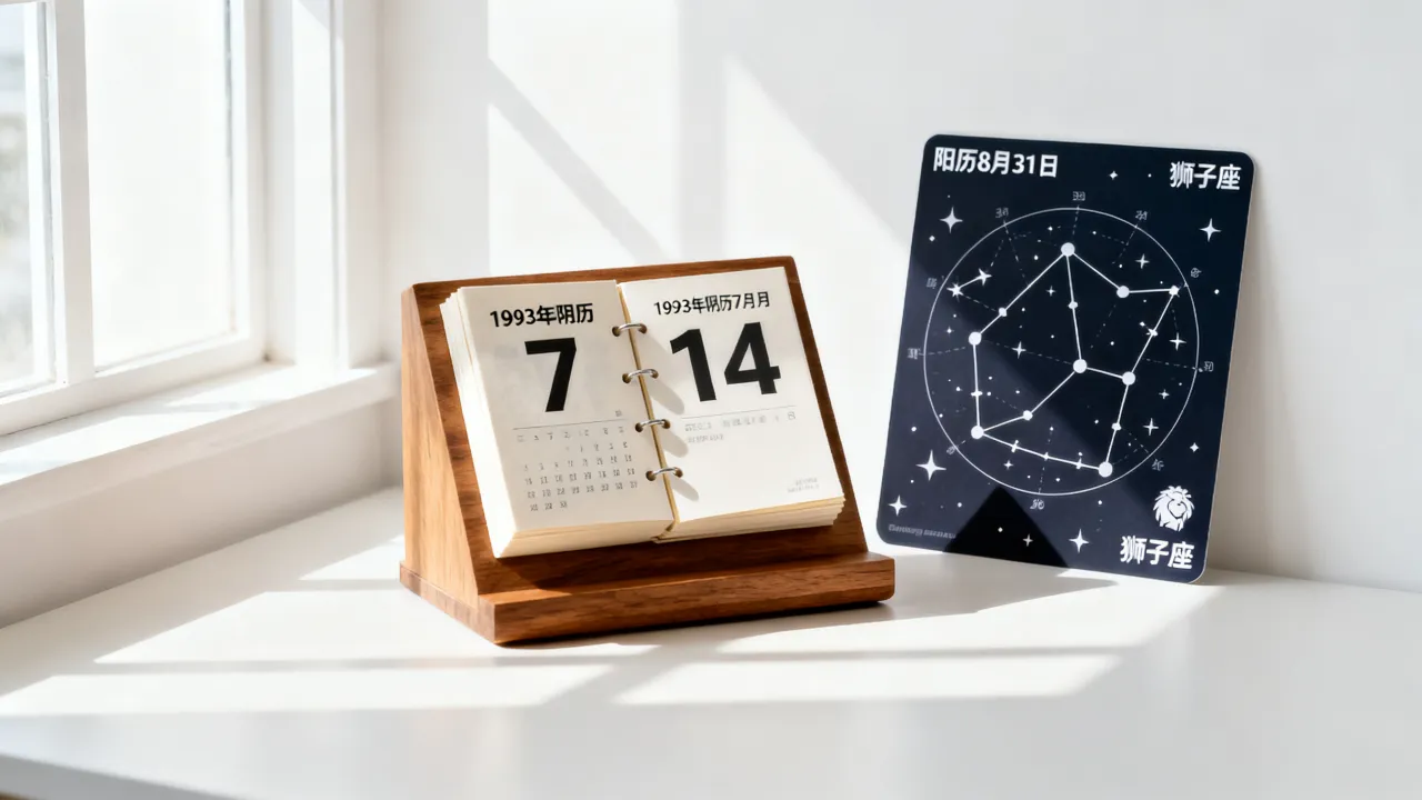 1993年阴历7月14阳历几号,农历七月十四是什么星座 1993年阴历7月14阳历几号,农历七月十四是什么星座