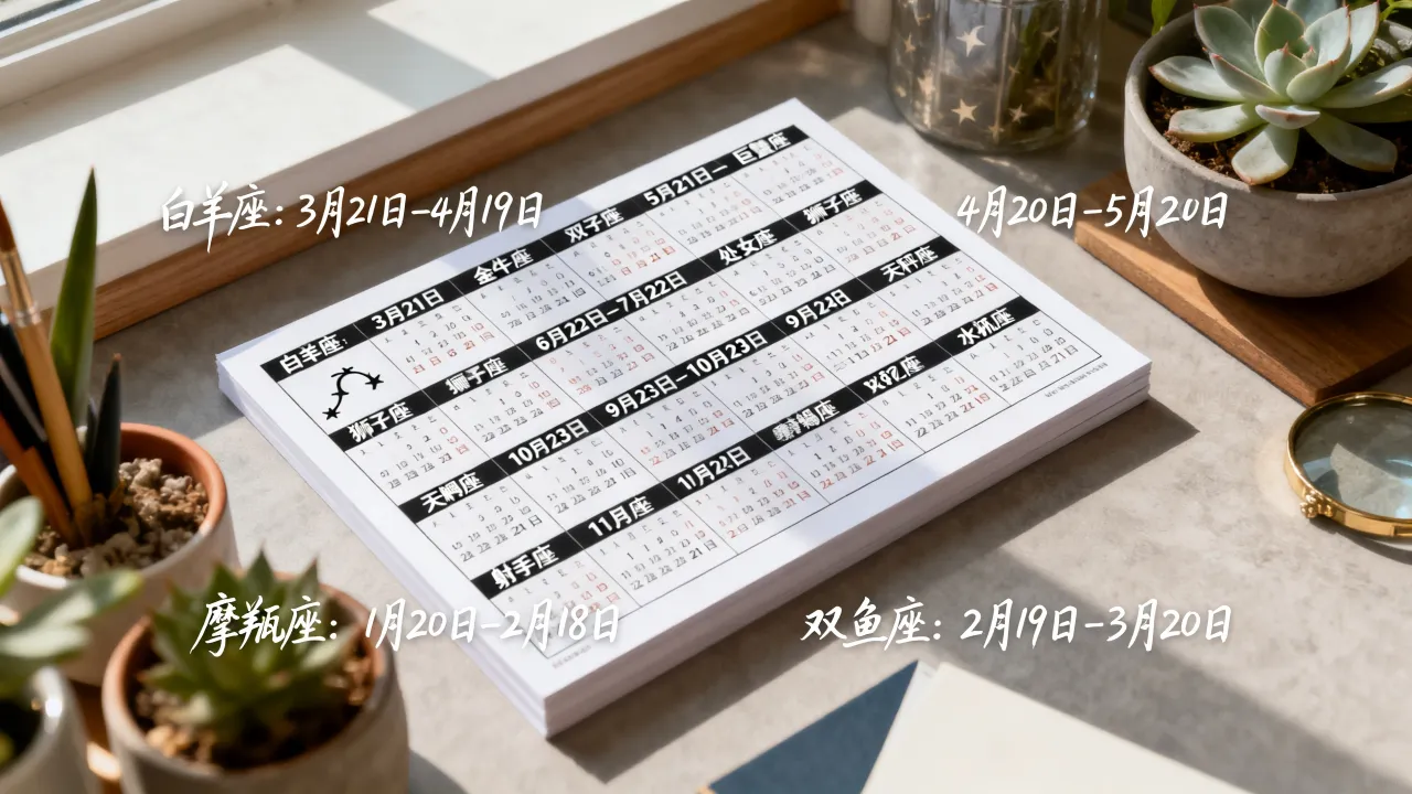 生日对应十二星座怎么算,十二星座出生日期对照表 生日对应十二星座怎么算,十二星座出生日期对照表