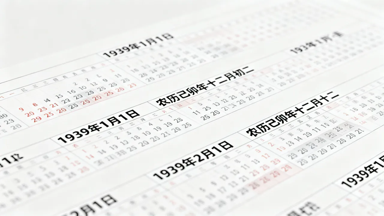 1939年阳阴历表怎么看?1939年农历阳历对照表查询 1939年阳阴历表怎么看?1939年农历阳历对照表查询