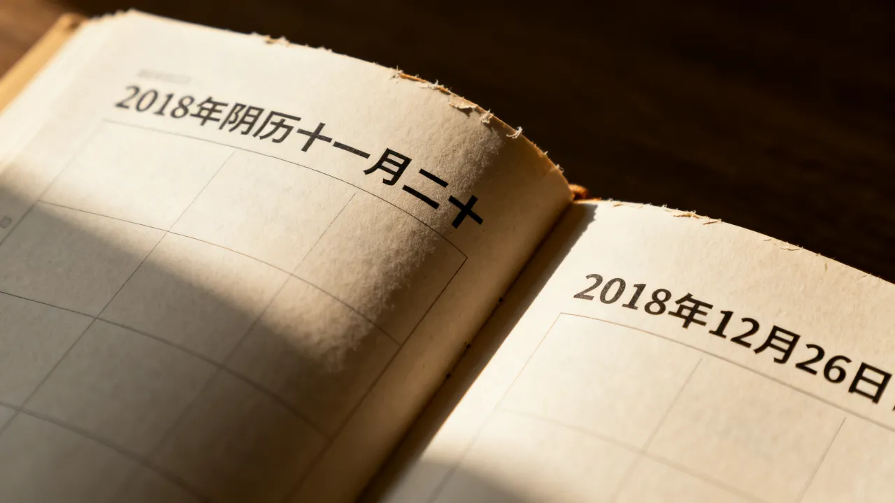 2018年阴历1120是几月几号，阴历十一月二十对应公历哪天？