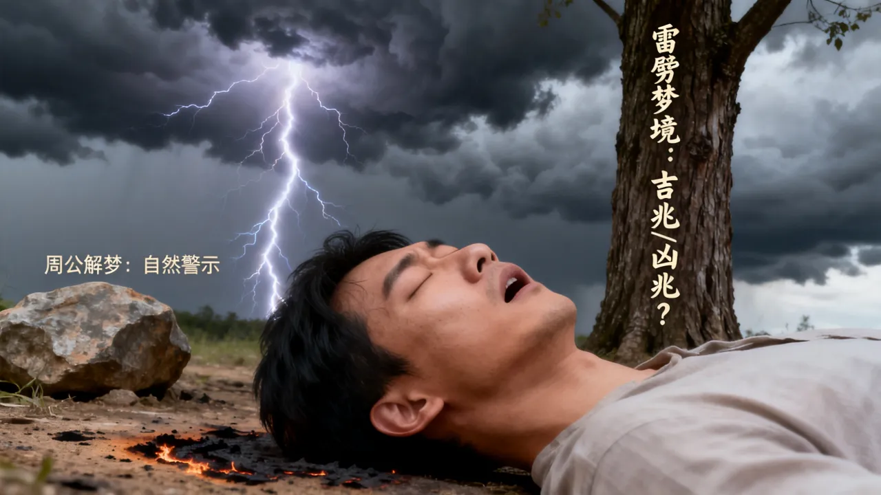 梦到被雷劈中是啥意思，周公解梦预兆什么吉凶祸福？