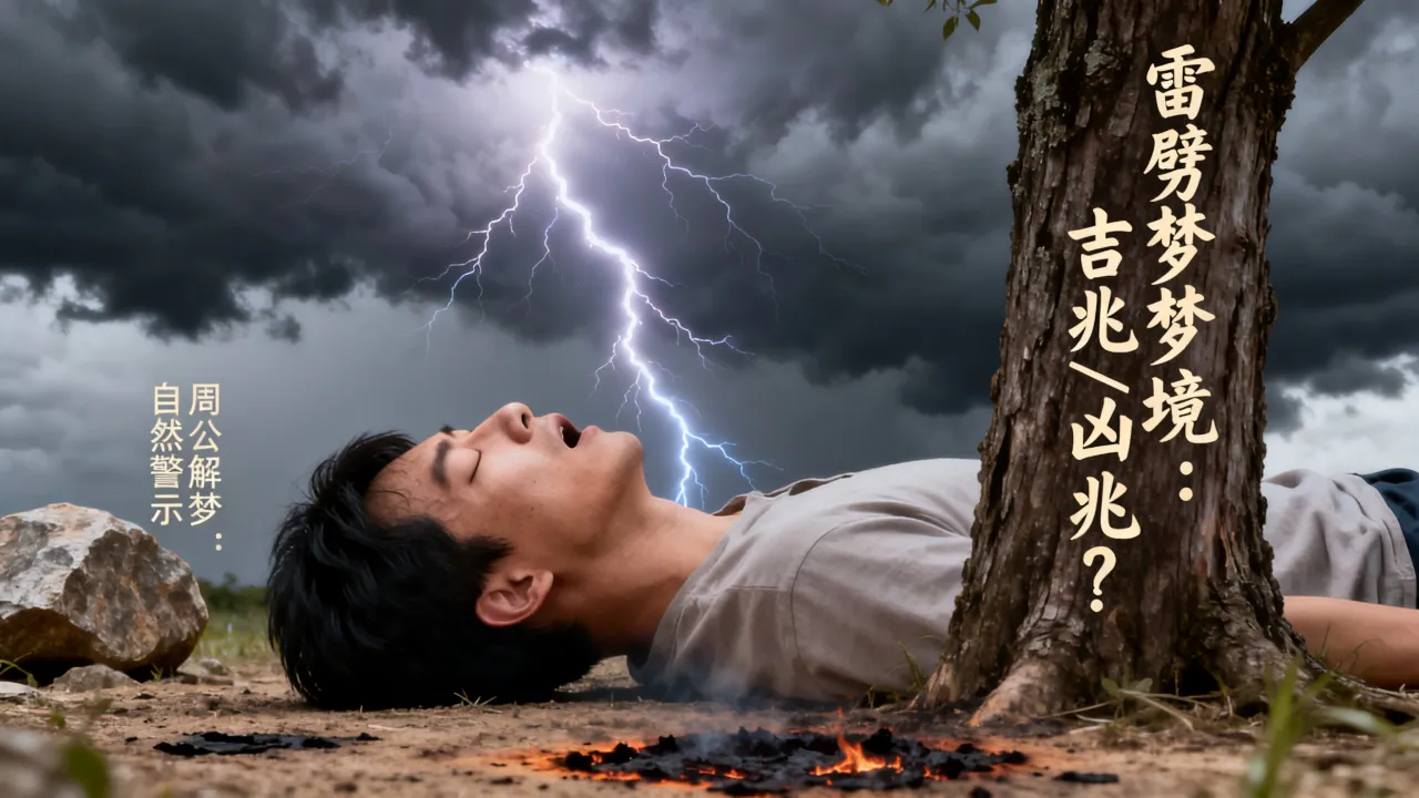 梦到被雷劈中是啥意思，周公解梦预兆什么吉凶祸福？