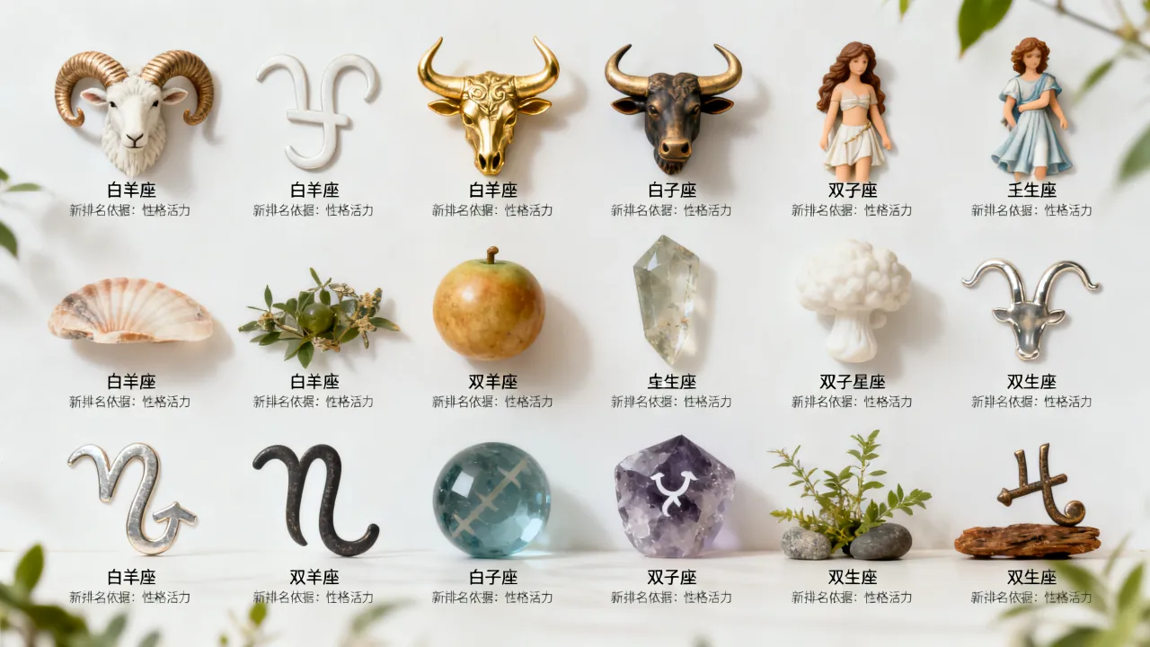 十二星座新排名是什么，最新星座排行依据有哪些？