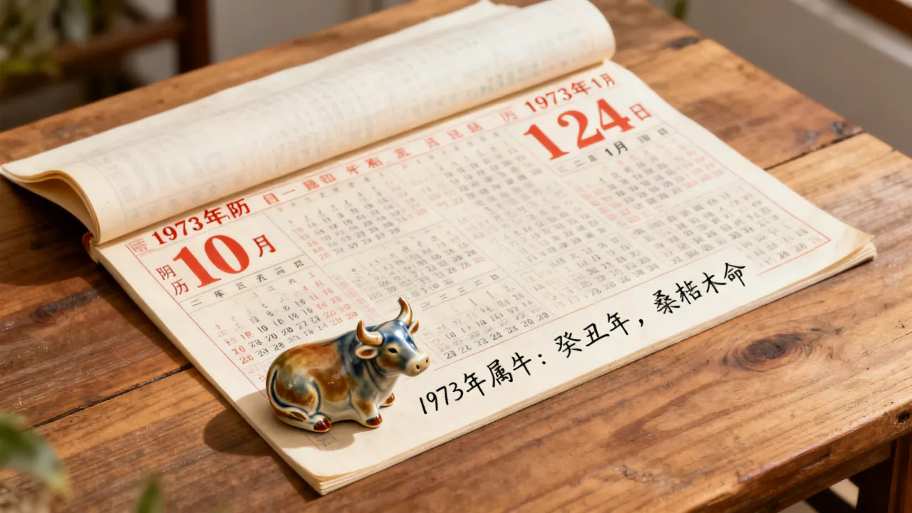 1973年阴历10月是阳历几月几号？1973年属牛是什么命