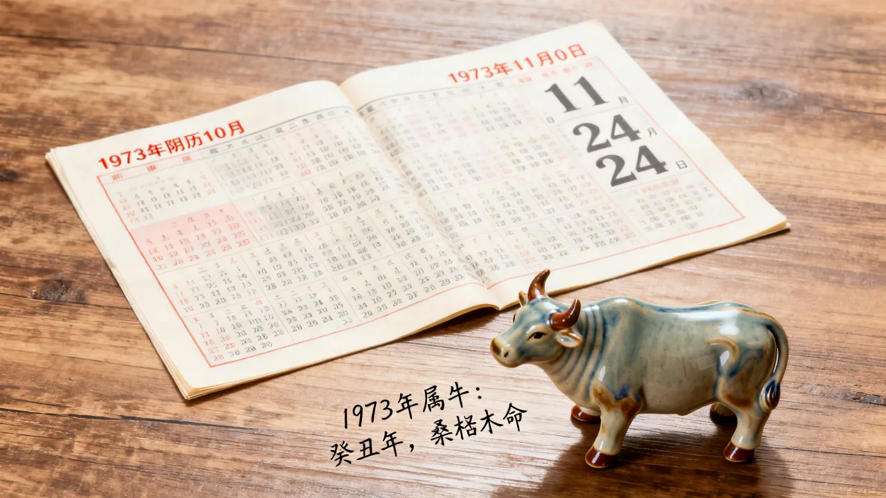 1973年阴历10月是阳历几月几号？1973年属牛是什么命