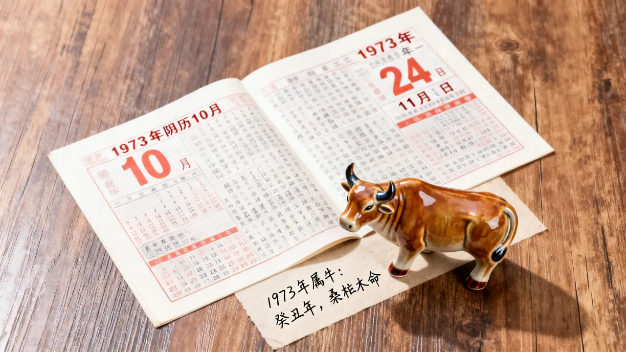 1973年阴历10月是阳历几月几号？1973年属牛是什么命