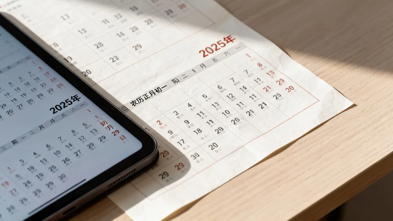 中国阴历日历怎么看?2025年农历日历表阴历阳历对照查询 中国阴历日历怎么看?2025年农历日历表阴历阳历对照查询
